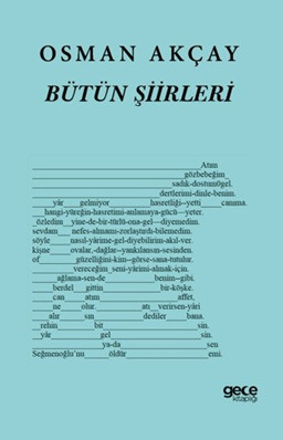 Osman Akçay Bütün Şiirleri