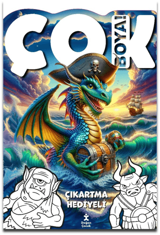 Çok Boya! - Çıkartmalı Dev Boyama Kitabı: Yaratıklar