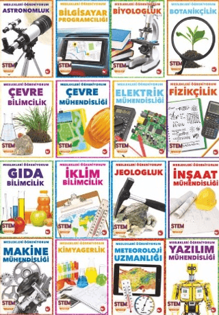 Meslekleri Öğreniyorum Seti - 16 Kitap