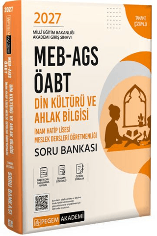 2027 MEB AGS ÖABT Din Kültürü ve Ahlak Bilgisi - İmam Hatip Lisesi Tamamı Çözümlü Soru Bankası