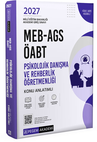 2027 MEB-AGS ÖABT Psikolojik Danışma ve Rehberlik Öğretmenliği Konu Anlatımlı