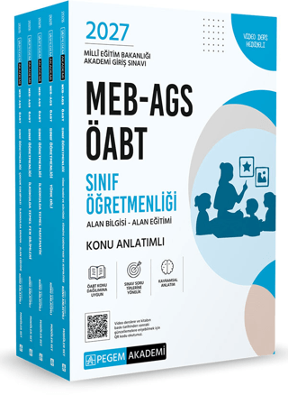 2027 MEB AGS ÖABT Sınıf Öğretmenliği Alan Bilgisi - Alan Eğitimi Konu Anlatımlı Set (5 Kitap)