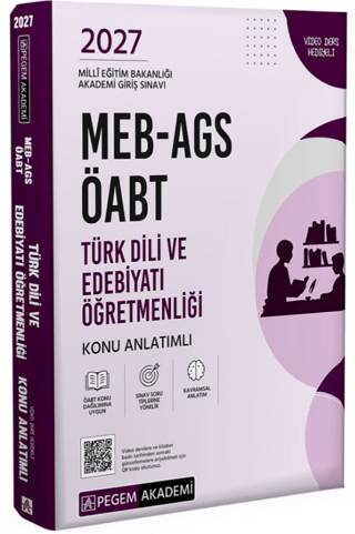 2027 MEB-AGS ÖABT Türk Dili ve Edebiyatı Öğretmenliği Konu Anlatımlı