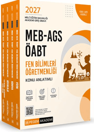 2027 MEB-AGS ÖABT Fen Bilimleri Öğretmenliği Konu Anlatımlı Modüler Set