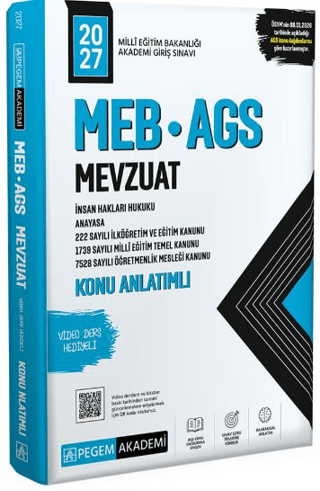 2027 MEB-AGS Mevzuat Konu Anlatımlı