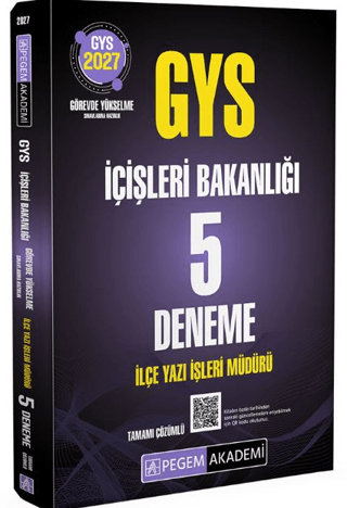 2027 GYS İçişleri Bakanlığı İlçe Yazı İşleri Müdürü 5 Deneme