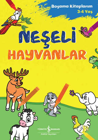 Neşeli Hayvanlar - Boyama Kitaplarım 3-4 Yaş