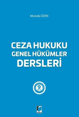 Ceza Hukuku Genel Hükümler Dersleri
