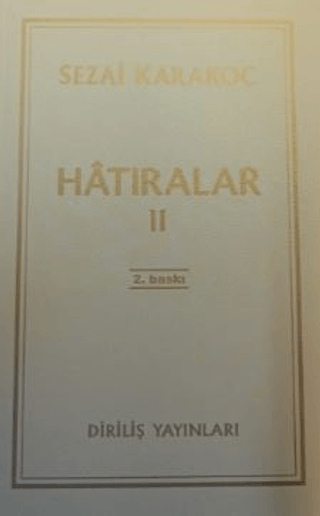 Hatıralar II