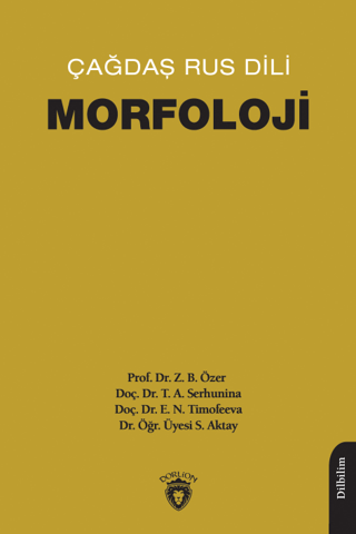 Çağdaş Rus Dili Morfoloji