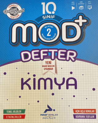 10. Sınıf Mod Kimya Defter