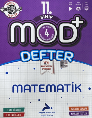 11. Sınıf Mod Matematik Defter