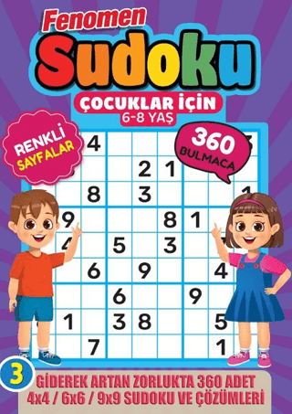 Fenomen Çocuklar için Sudoku 6-8 Yaş - 3