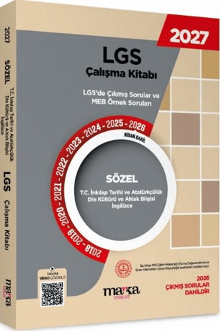2027 MEB LGS Sözel İnkılap Tarihi Çalışma Kitabı Çıkmış Sorular ve Örnek Sorular
