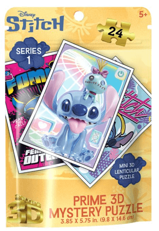 Disney Stitch Series 1 Prime 3D Mystery Puzzle - 24 Parça