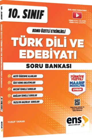 10. Sınıf Türk Dili ve Edebiyatı Konu Özetli Etkinlikli Soru Bankası