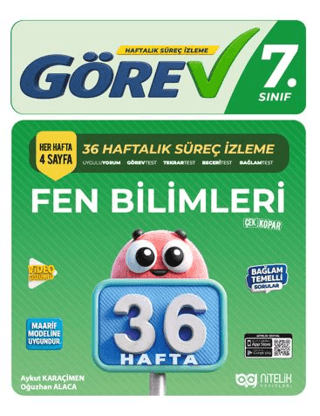 7. Sınıf Görev Fen Bilimleri 36 Haftalık Süreç İzleme Kitabı