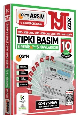 2027 YKS TYT ÖSYM Çıkmış Soru Tıpkı Basım 10'lu Deneme Paketi Türkiye Geneli Video ve Dijital Çözümlü