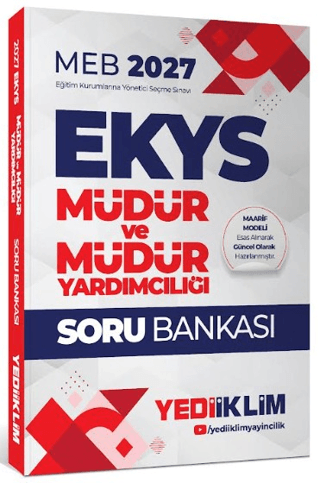 2027 MEB EKYS Müdür ve Müdür Yardımcılığı Soru Bankası