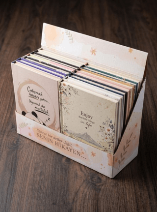 Büyük Boy Ciltli Kutulu Defter Set - 14