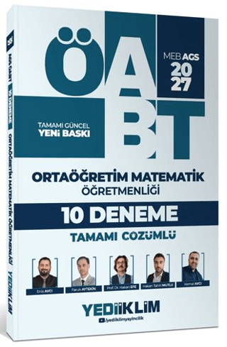2027 MEB AGS ÖABT Ortaöğretim Matematik Öğretmenliği Tamamı Çözümlü 10 Deneme