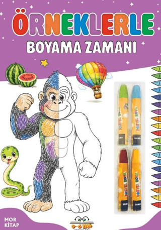 Örneklerle Boyama Zamanı - Mor Kitap