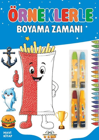 Örneklerle Boyama Zamanı - Mavi Kitap