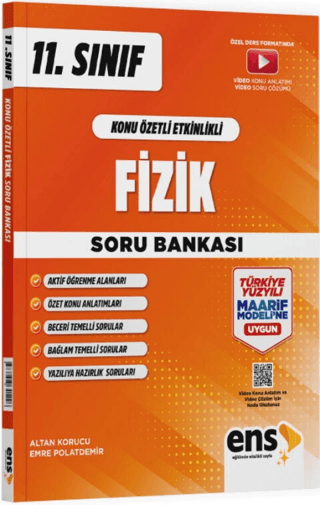 11. Sınıf Fizik Maarif Konu Özetli Etkinlikli Soru Bankası
