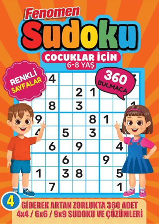 Fenomen Çocuklar için Sudoku 6-8 Yaş - 4