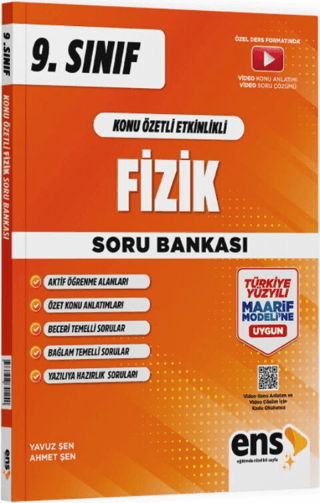 9. Sınıf Fizik Maarif Konu Özetli Etkinlikli Soru Bankası