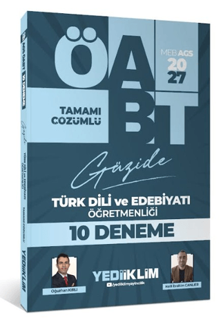 2027 MEB AGS ÖABT Güzide Türk Dili ve Edebiyatı Öğretmenliği Tamamı Çözümlü 10 Deneme