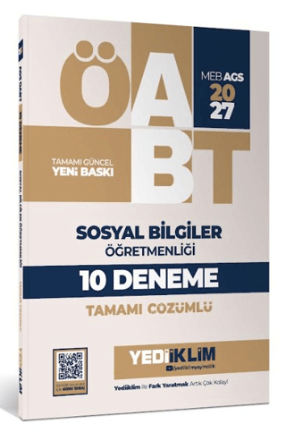 2027 MEB AGS ÖABT Sosyal Bilgiler Öğretmenliği Tamamı Çözümlü 10 Deneme