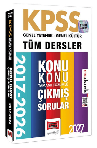 2027 KPSS GK-GY Tüm Dersler Konu Konu Tamamı Çözümlü 10 Yıl Çıkmış Sorular