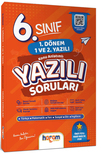 6. Sınıf Konu Anlatımlı Yazılı Soruları Tamamı Video Çözümlü - Hediye Planlama Kitapçığı