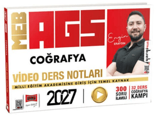 2027 MEB-AGS Coğrafya Video Ders Notları 300 Soru İlaveli