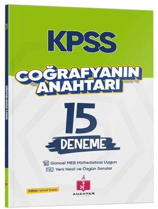 2026 KPSS Coğrafyanın Anahtarı 15 Deneme