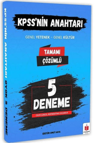 2026 KPSS'nin Anahtarı Genel Yetenek Genel Kültür 5 Deneme