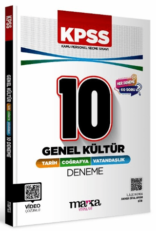 KPSS Genel Kültür Vatandaşlık Coğrafya Tarih 10'lu Deneme Tamamı Video Çözümlü