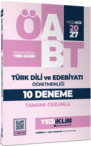 2027 MEB AGS ÖABT Türk Dili ve Edebiyatı Öğretmenliği Tamamı Çözümlü 10 Deneme Sınavı