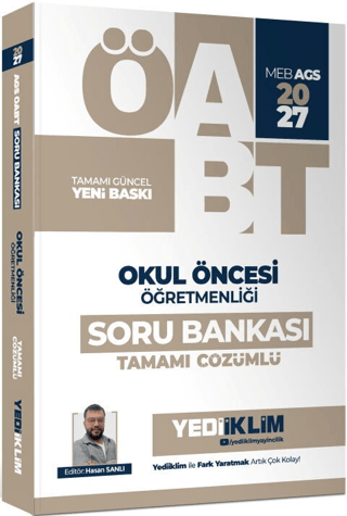2027 MEB AGS ÖABT Okul Öncesi Öğretmenliği Tamamı Çözümlü Soru Bankası