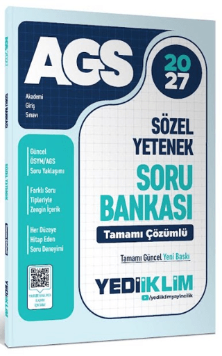 2027 MEB AGS Sözel Yetenek Tamamı Çözümlü Soru Bankası