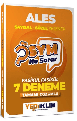 2027 ÖSYM Ne Sorar ALES Tamamı Çözümlü Fasikül 7 Deneme
