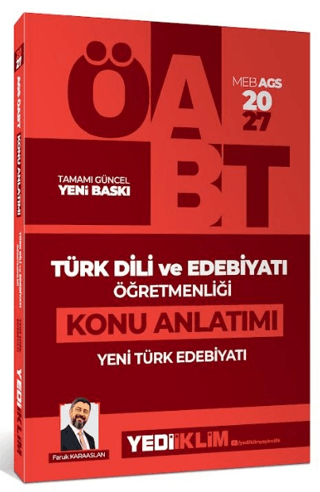 2027 MEB AGS ÖABT Türk Dili ve Edebiyatı Öğretmenliği Yeni Türk Edebiyatı Konu Anlatımı