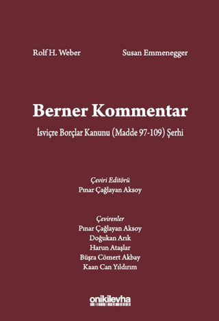 Berner Kommentar İsviçre Borçlar Kanunu (Madde 97-109) Şerhi