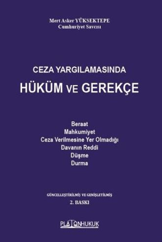 Ceza Yargılamasında Hüküm ve Gerekçe