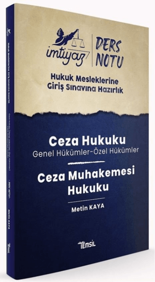 İmtiyaz HMGS Ders Notları Ceza Hukuku & Ceza Muhakemesi Hukuku