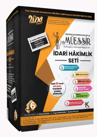 Müessir İdari Hakimlik Çıkmış Soru Bankası Seti