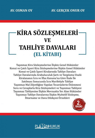 Kira Sözleşmeleri ve Tahliye Davaları - El Kitabı
