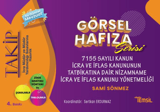 Takip - Görsel Hafıza Serisi 7155 Sayılı Kanun İcra ve İflas Kanununun Tatbikatına Dair Nizamname İcra Ve İflas Kanun Yönetmeliği