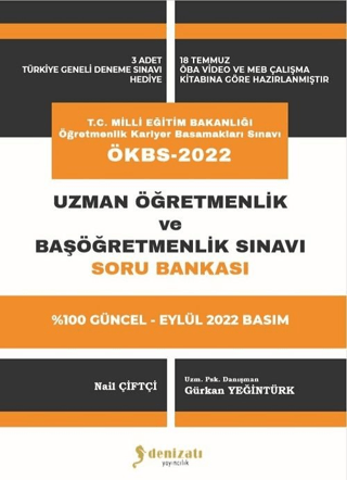 2022 MEB ÖKBS Uzman Öğretmenlik ve Başöğretmenlik Soru Bankası